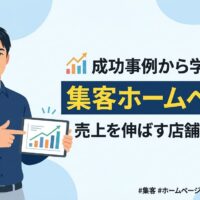 集客ホームページの成功事例と売上アップのポイントを解説する記事のイメージ