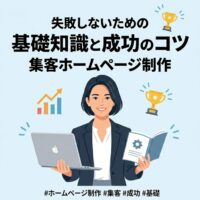 集客ホームページ制作で失敗しないための基礎知識と成功のコツを解説する記事のイメージ