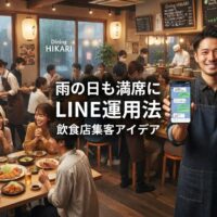 飲食店集客アイデアの教科書!雨の日も満席にするLINE運用法